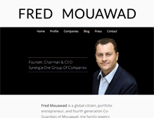 Tablet Screenshot of fredmouawad.com
